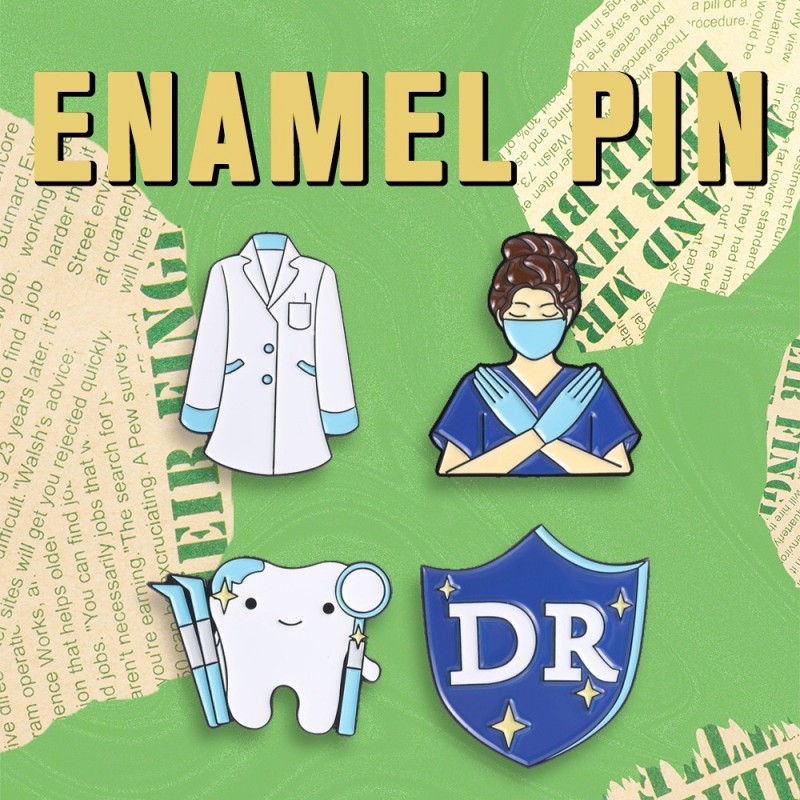Medical Theme Enamel Pin Nurse - Medical Lab Worker 评论和价格