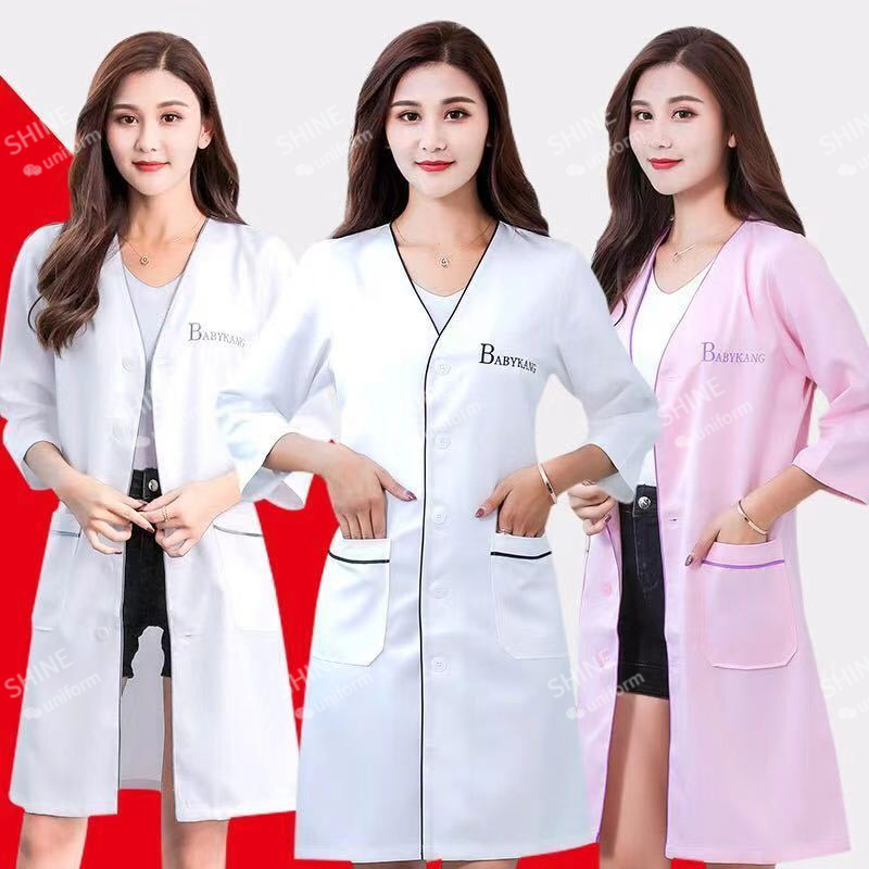 beauty uniform beautician Cust - Medical Lab Coat 评论和价格