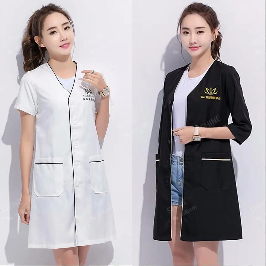 beauty uniform beautician Cust - Medical Lab Coat 评论和价格